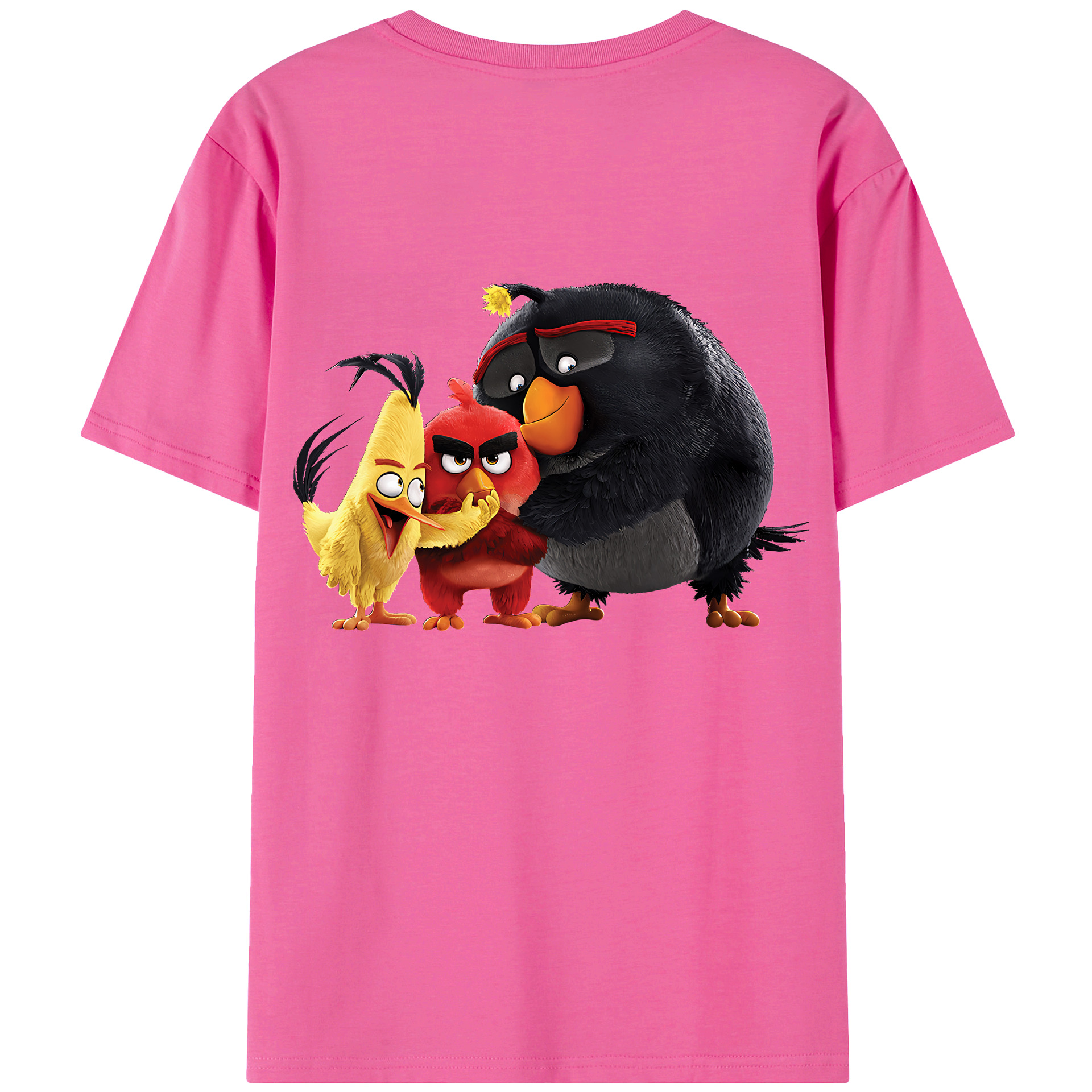 （画像用） Angry Birds アングリーバード レディース半袖Tシャツ(バックプリント)